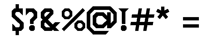 OPSCapitalisBrutalis Regular Font OTHER CHARS