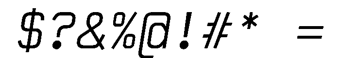 OPSCubic Italic Font OTHER CHARS