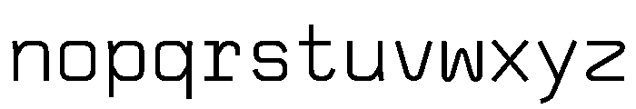 OPSCubic Regular Font LOWERCASE