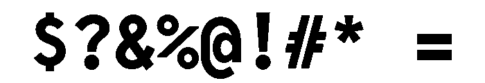 OPSFavorite Bold Font OTHER CHARS