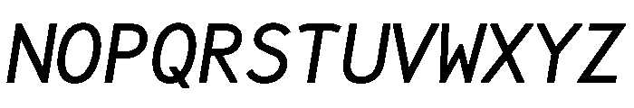 OPSFavorite Italic Font UPPERCASE