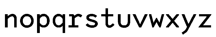 OPSFavorite Regular Font LOWERCASE