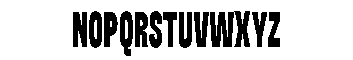OPSNoiseAbroad Regular Font UPPERCASE
