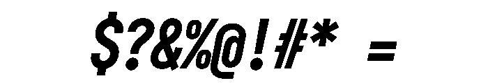 OPSPlacard BoldItalic Font OTHER CHARS