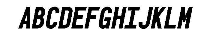 OPSPlacard BoldItalic Font UPPERCASE