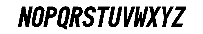 OPSPlacard BoldItalic Font UPPERCASE