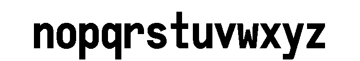 OPSPlacard Bold Font LOWERCASE