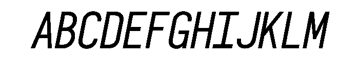 OPSPlacard Italic Font UPPERCASE