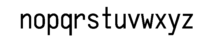 OPSPlacard Regular Font LOWERCASE