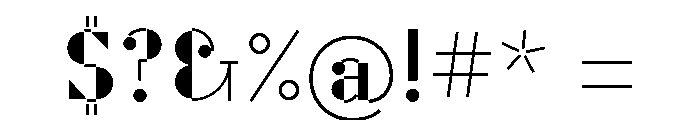 OPSUsedFuture Regular Font OTHER CHARS