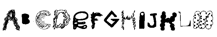 OpenBoek NotRegular Font UPPERCASE