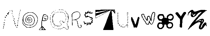 OpenBoek NotRegular Font UPPERCASE