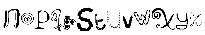 OpenBoek NotRegular Font LOWERCASE