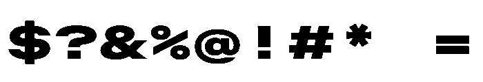OpenInto 1000Black Instance Font OTHER CHARS