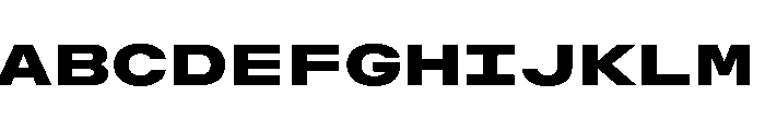 OpenInto 1000Black Instance Font UPPERCASE