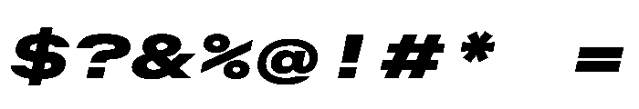 OpenInto 1000BlackItalic Instance Font OTHER CHARS