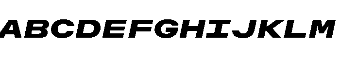 OpenInto 1000BlackItalic Instance Font UPPERCASE