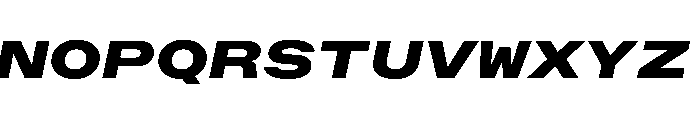 OpenInto 1000BlackItalic Instance Font UPPERCASE