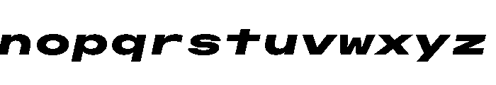 OpenInto 1000BlackItalic Instance Font LOWERCASE