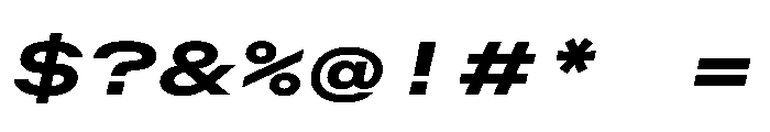 OpenInto 1000BoldItalic Instance Font OTHER CHARS