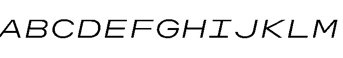 OpenInto 1000LightItalic Instance Font UPPERCASE