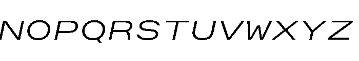 OpenInto 1000LightItalic Instance Font UPPERCASE