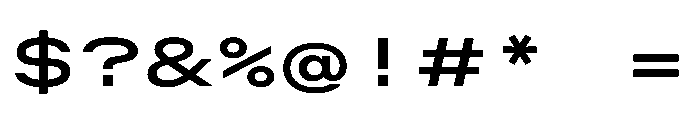 OpenInto 1000Regular Instance Font OTHER CHARS