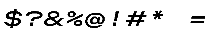 OpenInto 1000RegularItalic Instance Font OTHER CHARS