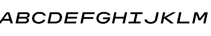 OpenInto 1000RegularItalic Instance Font UPPERCASE