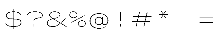 OpenInto 1000Thin Instance Font OTHER CHARS