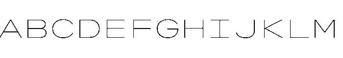 OpenInto 1000Thin Instance Font UPPERCASE