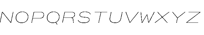 OpenInto 1000ThinItalic Instance Font UPPERCASE