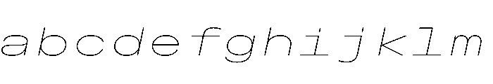 OpenInto 1000ThinItalic Instance FONT