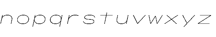 OpenInto 1000ThinItalic Instance Font LOWERCASE