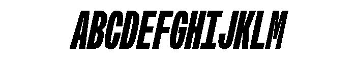 OpenInto 300BlackItalic Instance Font UPPERCASE