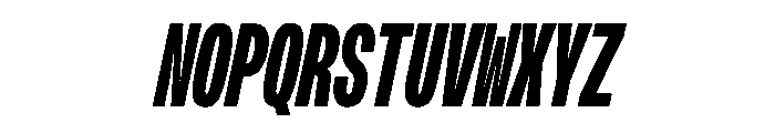 OpenInto 300BlackItalic Instance Font UPPERCASE