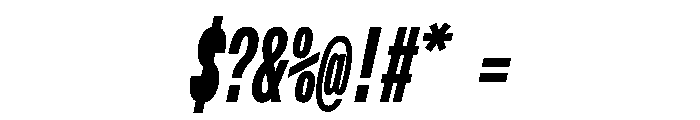 OpenInto 300BoldItalic Instance Font OTHER CHARS