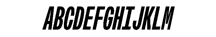 OpenInto 300BoldItalic Instance Font UPPERCASE