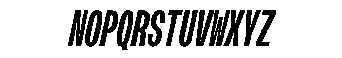 OpenInto 300BoldItalic Instance Font UPPERCASE