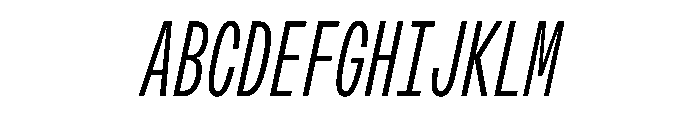 OpenInto 300LightItalic Instance Font UPPERCASE