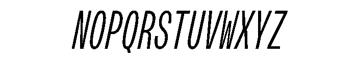 OpenInto 300LightItalic Instance Font UPPERCASE