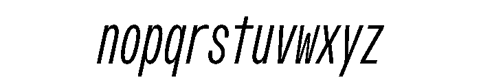 OpenInto 300LightItalic Instance Font LOWERCASE