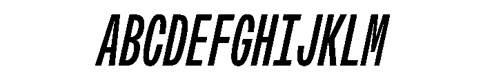 OpenInto 300RegularItalic Instance Font UPPERCASE