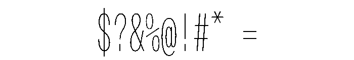 OpenInto 300Thin Instance Font OTHER CHARS
