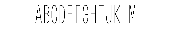 OpenInto 300Thin Instance Font UPPERCASE