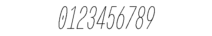 OpenInto 300ThinItalic Instance Font OTHER CHARS