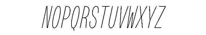 OpenInto 300ThinItalic Instance Font UPPERCASE