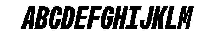 OpenInto 400BlackItalic Instance Font UPPERCASE