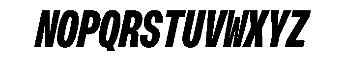 OpenInto 400BlackItalic Instance Font UPPERCASE