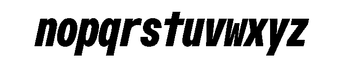 OpenInto 400BlackItalic Instance Font LOWERCASE